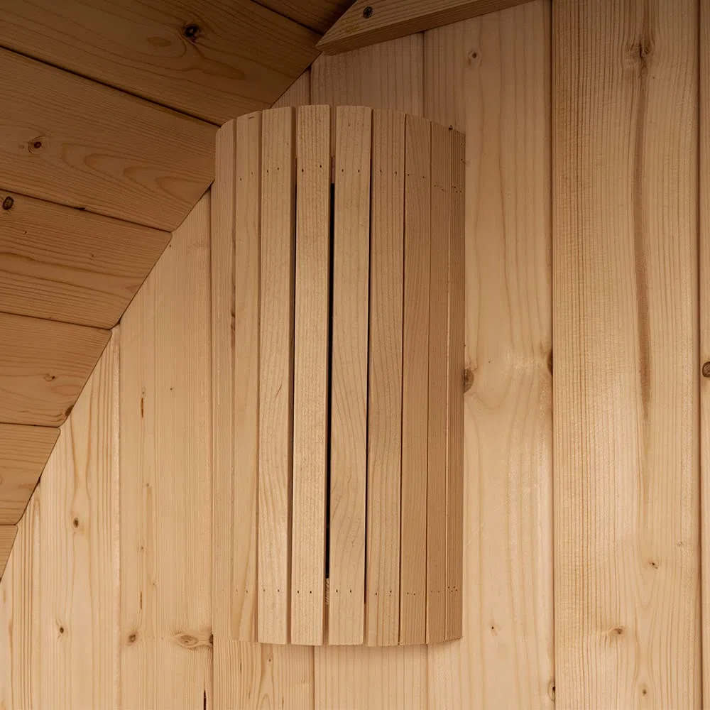 Home Deluxe, sauna per esterni per 4 persone, Lahti L con forno elettrico, in legno di abete rosso, dimensioni: 194,8 cm x 191,7 cm x 180 cm, con accessori completi