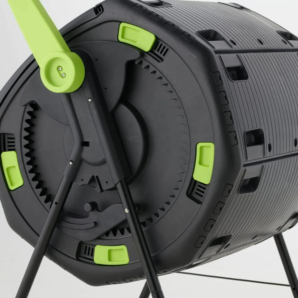 Compostiera rotante a doppio cestello 180 litri + Carrello Raccolta Compost ● Semplifica e velocizza il compostaggio ● Anti-roditori