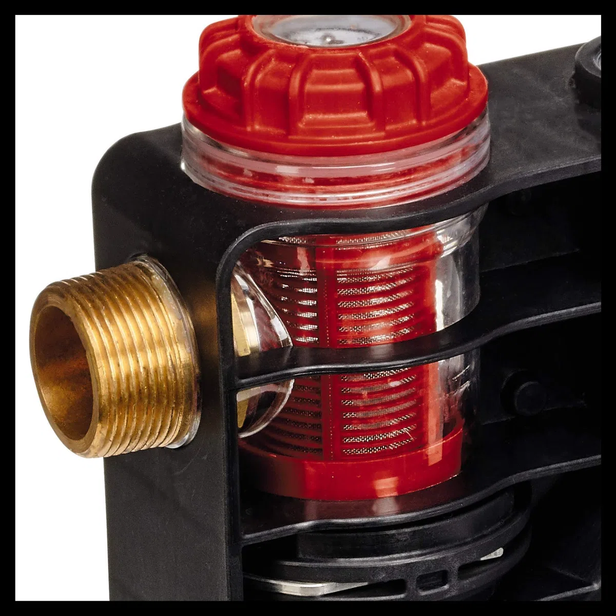 Einhell GE-GP 1145 ECO Pompa autoadescante (1100 W, portata max 4500 L/h, prevalenza 48 m, altezza aspirazione max 8m, pressione max 4,8 bar, indicatore di riempimento, prefiltro)