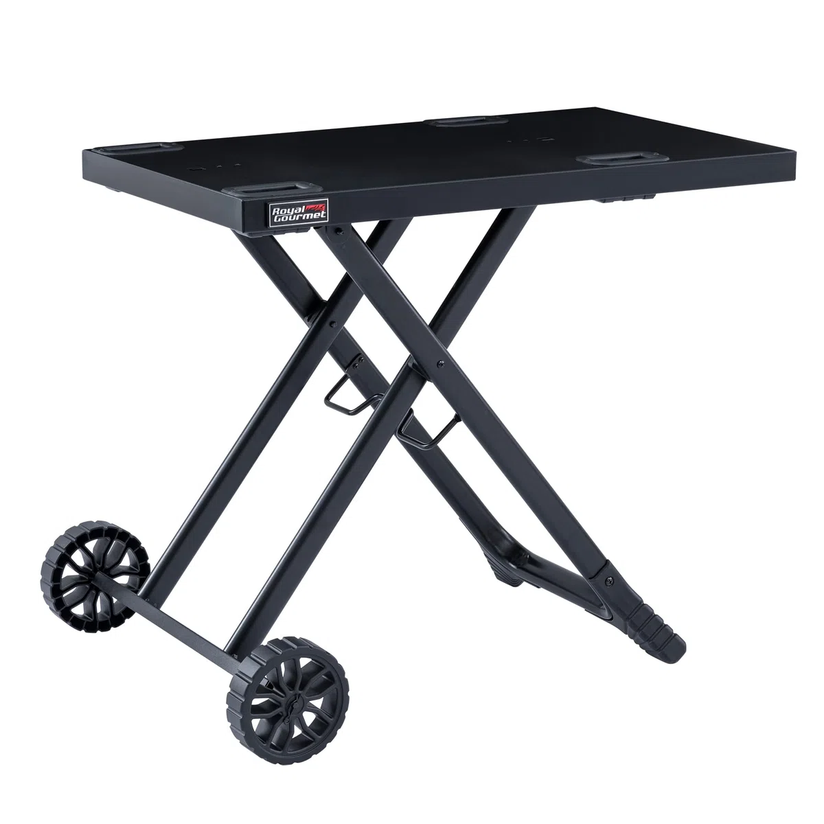 Royal Gourmet GT2201C-E Carrello Pieghevole per Barbecue Portatile, Carrello Pieghevole per Piastra con 2 Ganci per Serie GT2005-F, Adatto per Il Campeggio, Piano del Tavolo, 79 x 46,8 cm