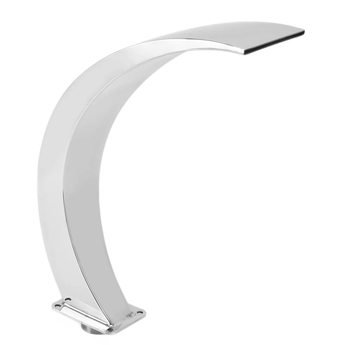 Fontana a cascata per piscina, con filettatura interna G1, in acciaio inox 304, design arrotondato, curvo, fontana per parco giochi