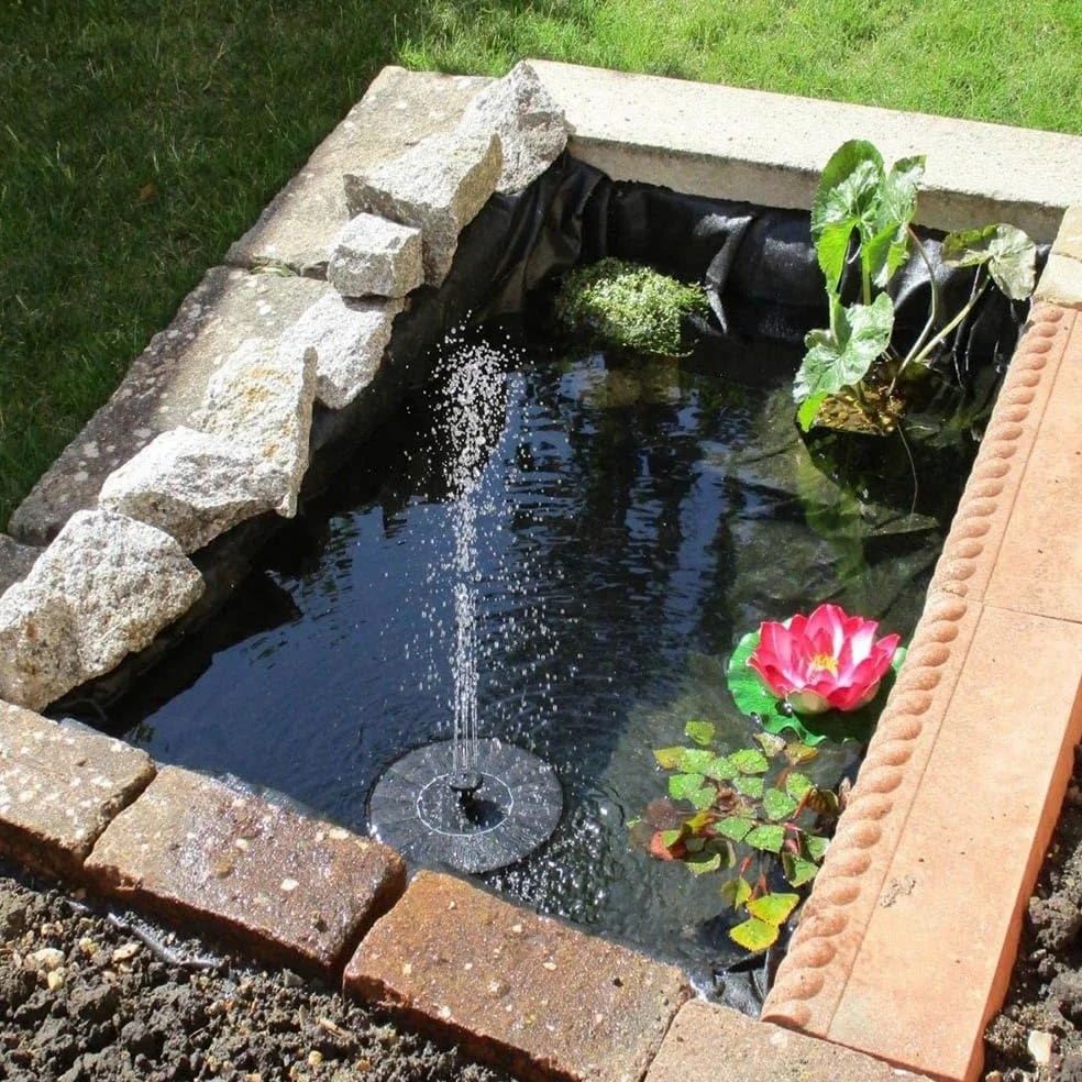Telo per laghetto in HDPE Resistente 9x10 m (29,5 Piedi x 32,8 Piedi) Membrana Nera Flessibile per laghetti e laghetti da Giardino Rivestimento Impermeabile e Durevole Vari