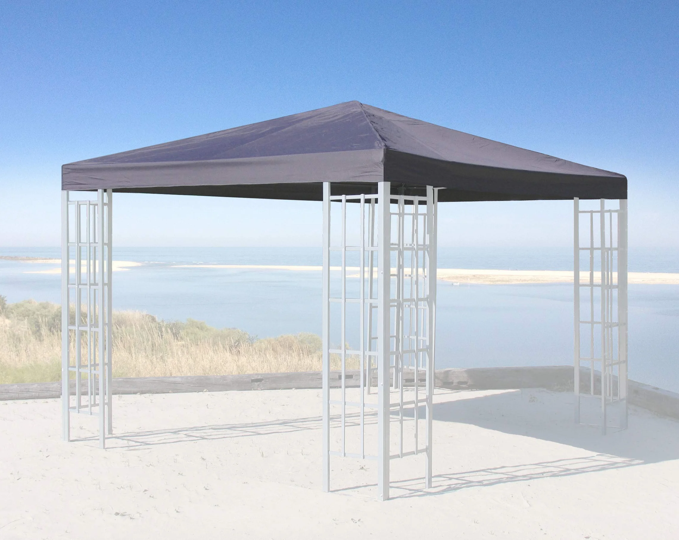 QUICK STAR Tetto di ricambio per Rank Gazebo 3x3m Antracite