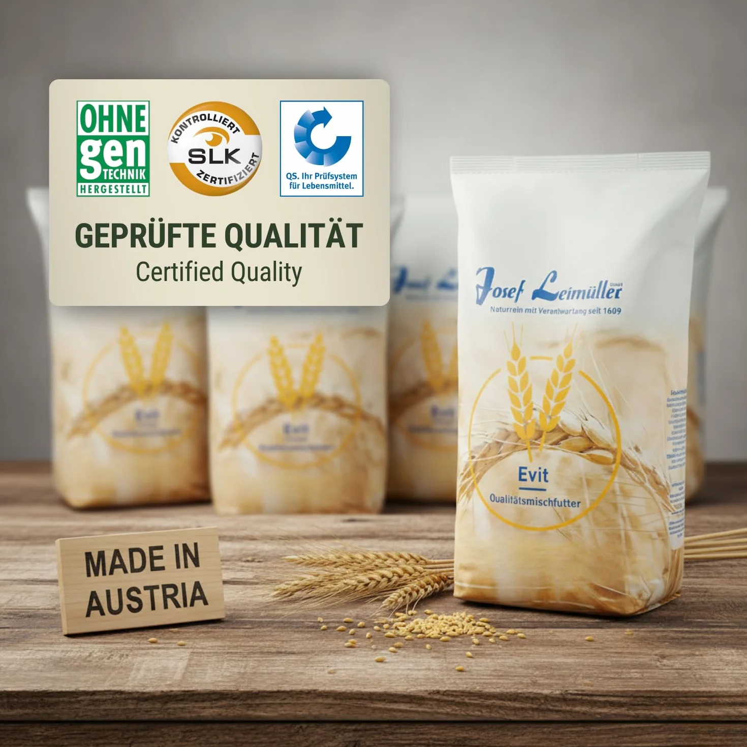 Leimüller Mangime Premium scoiattoli 5kg - Noci, Cereali & camole - Nutriente & naturale per scoiattoli e tamie - Qualità Austriaca dal 1609