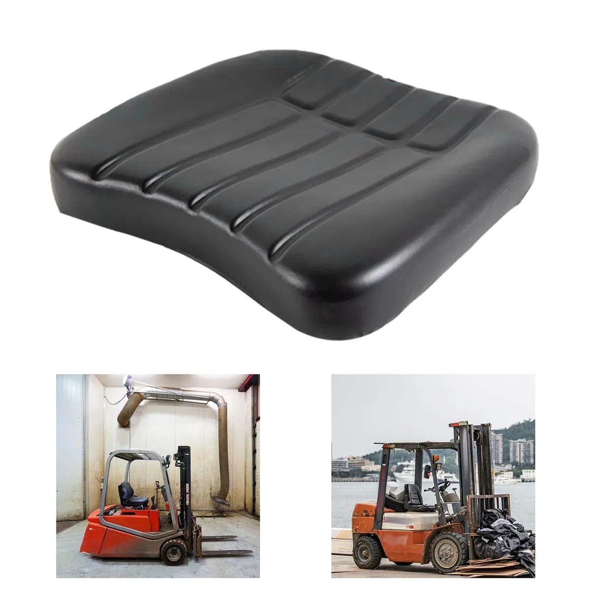Milageto Cuscino per Sedile o per Carrello elevatore Sedile Comodo per Trattore Caricatori Facile Installazione Macchine agricole Tosaerba, 40x35 Cm
