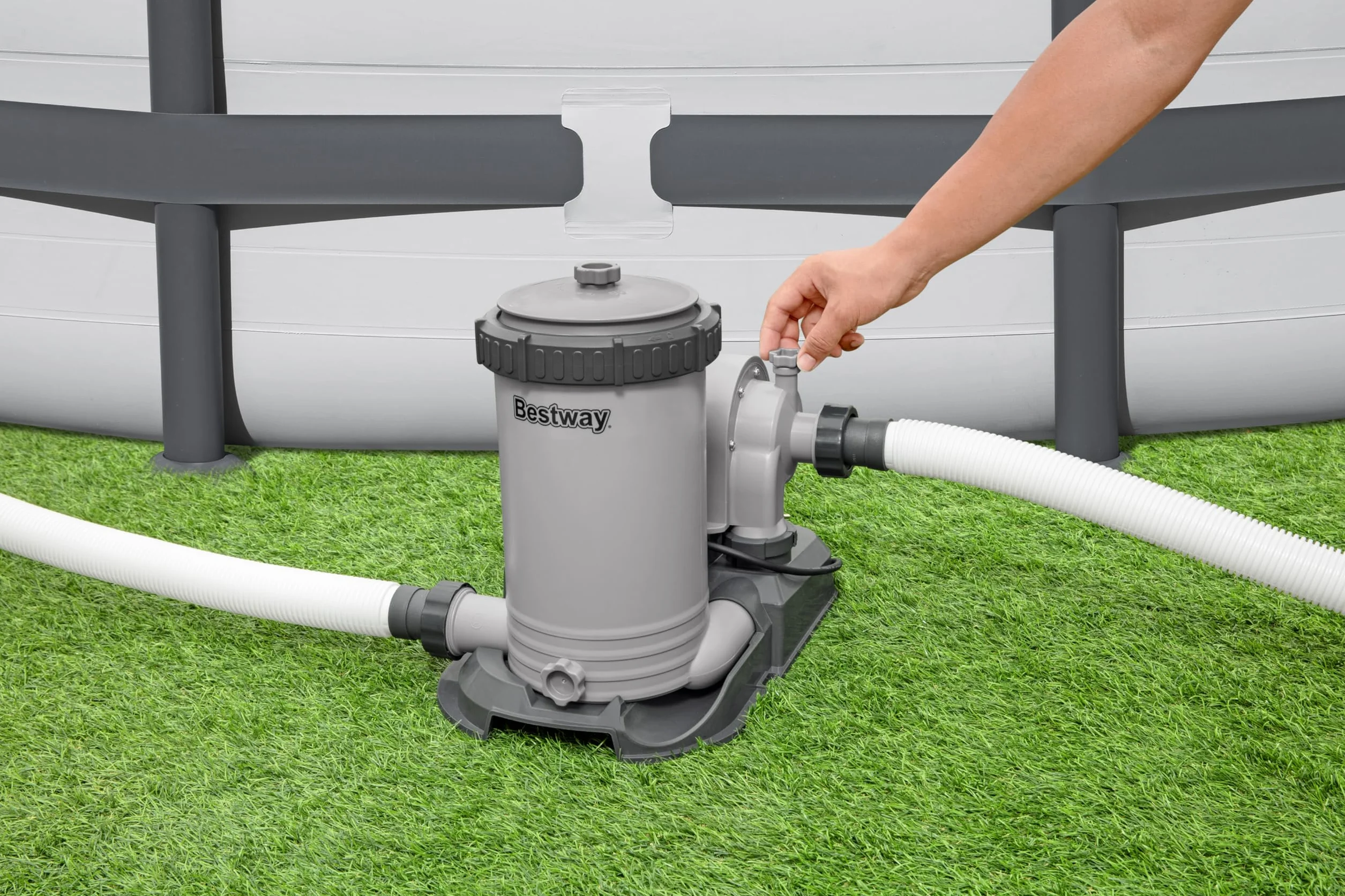 Bestway 58391-7 Pompa filtro a cartuccia da 9463 l/h per piscina fuori terra