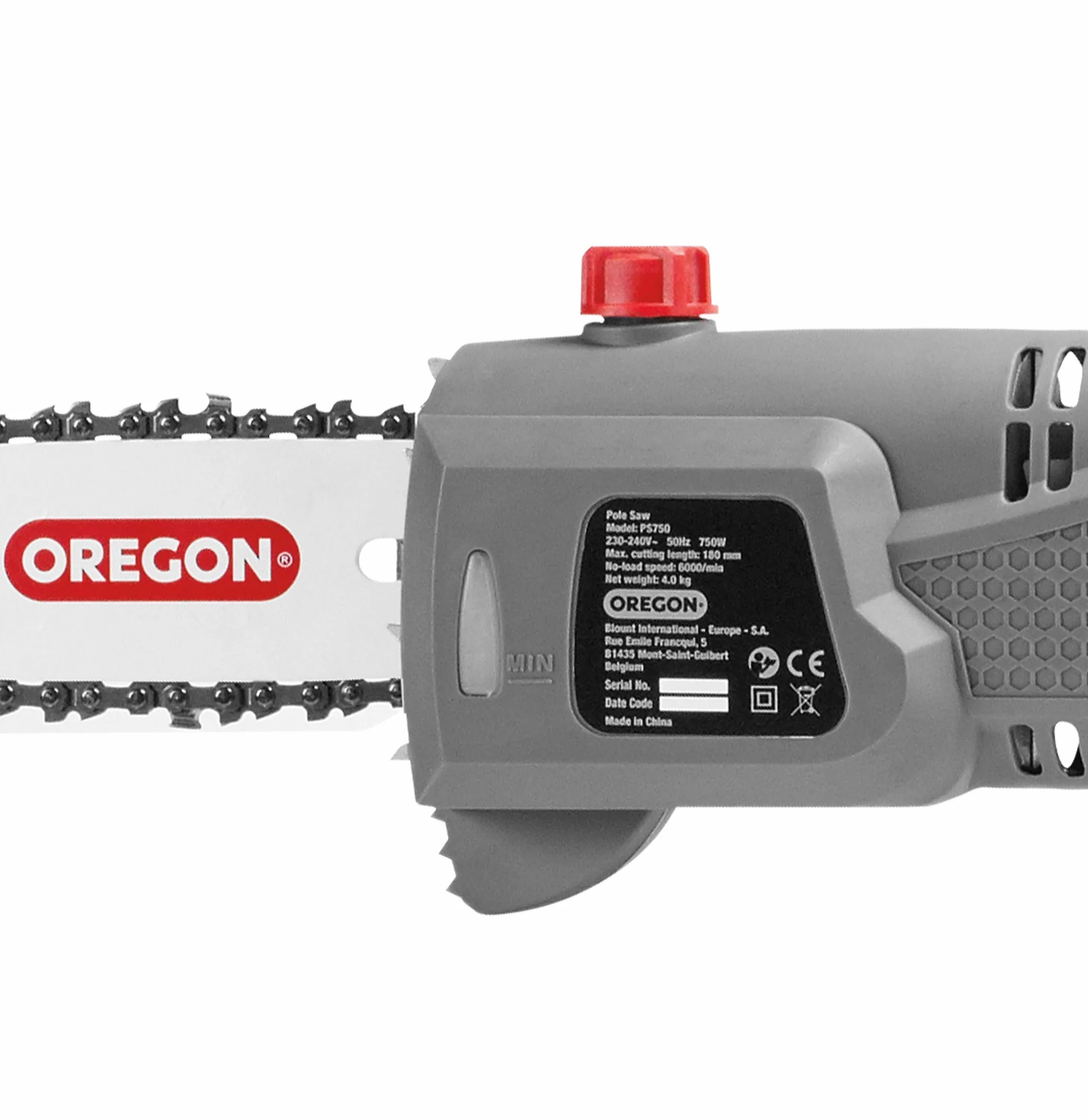 Oregon PS750 Sega ad Asta Telescopica / Potatore Elettrico 230V con Cavo, Lunghezza Massima di 4 m, Lama da 20 cm