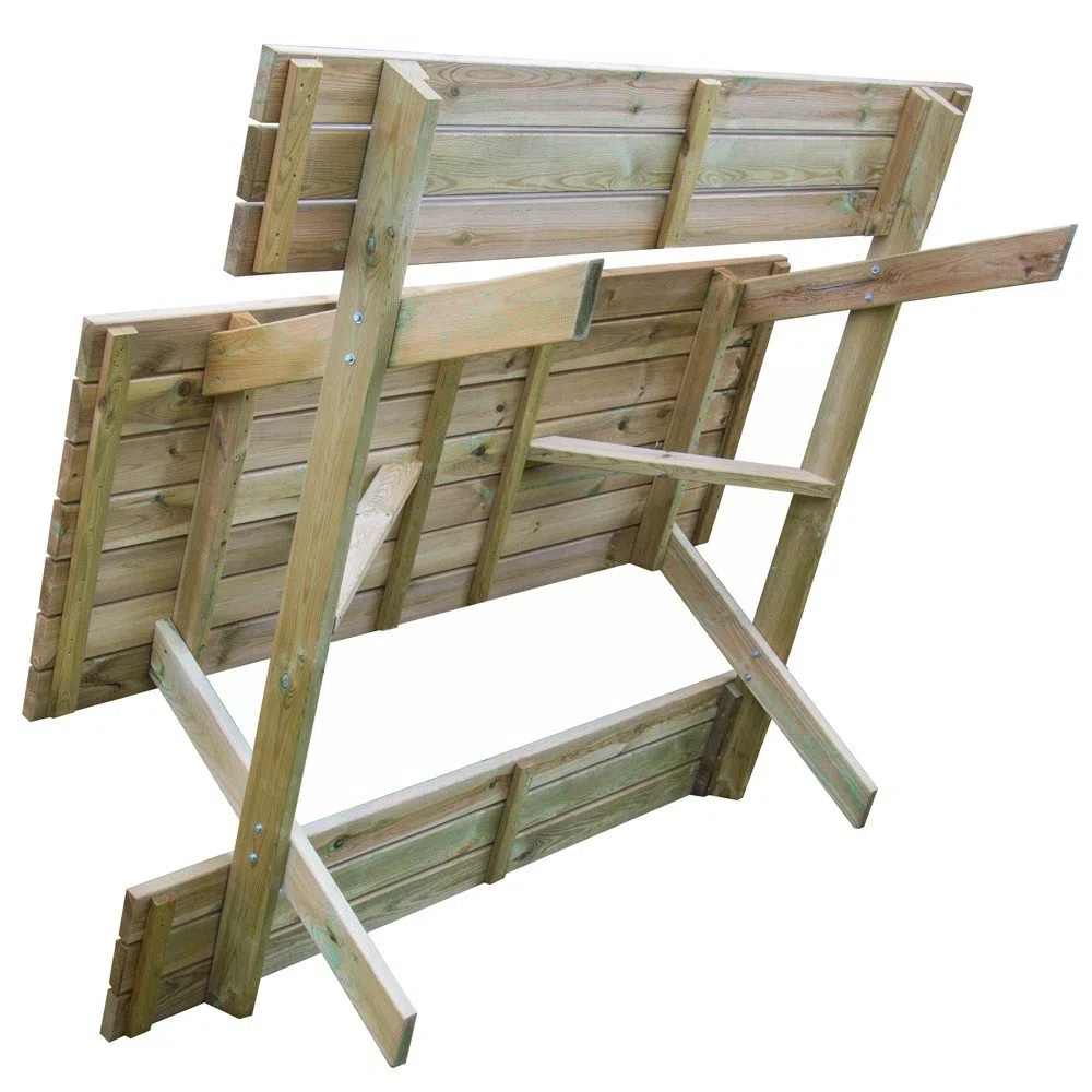 tavolo da pic nic in legno cm 180x120x70h