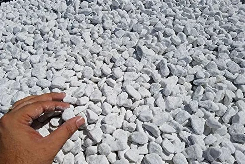 Generico 10 SACCHI DI CIOTTOLI MARMO BIANCO CARRARA DA 25KG 25/40 MM SASSI PIETRE DECORAZIONE PER VASI E GIARDINI