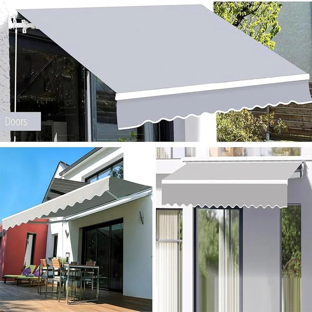 Esterno Tessuto per Tende da Sole Retrattile Tessuto di Ricambio per Tenda da Sole da Giardino, Terrazzo Telo per Tenda da Sole Impermeabile(Red,10x6.5ft/300x200cm)