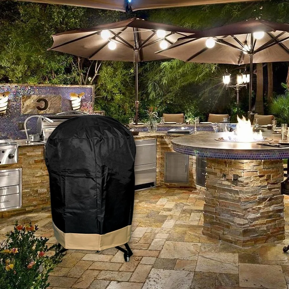 Onlyfire Kamado grill Copertura per Big Green Egg, Kamado Joe Classic, grande grill Dome, pit Boss K22, Louisiana K22, Coyote il Asado fornello e altri, 76,2 cm diametro x 86,4 cm H