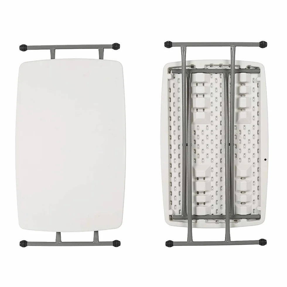 OHMG Tavolo da giardino pieghevole quadrato 76x50x74 cm 1P