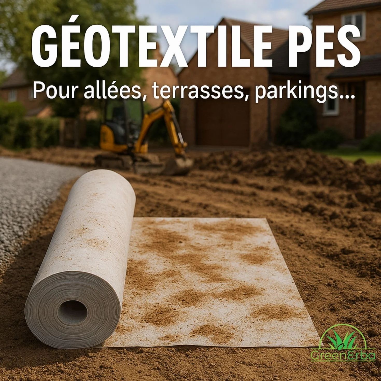 Feltro geotessile 30m² 400g/m2 Poliestere (PES) - Tessuto permeabile all'Acqua - 1 x 30m - Drenaggio Stagno/terrazza/Giardino - Separazione Ghiaia/Sabbia/pavimentazione/Gas Sintetico
