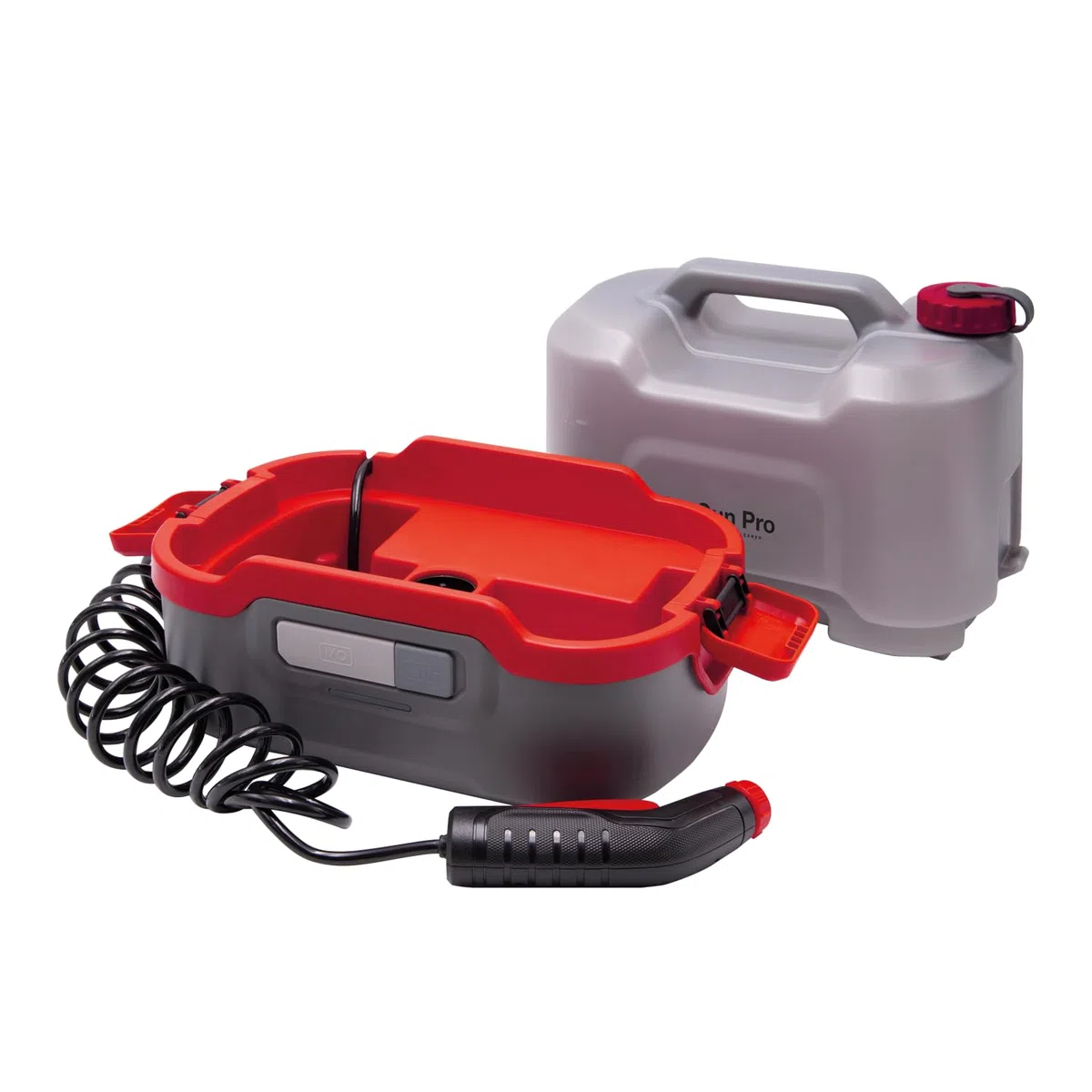 ERRECOM JET GUN PRO, Idropulitrice Portatile a Batteria, Serbatoio Acqua da 8 L, Tubo Spiralato 3 m, Peso 2,1 kg