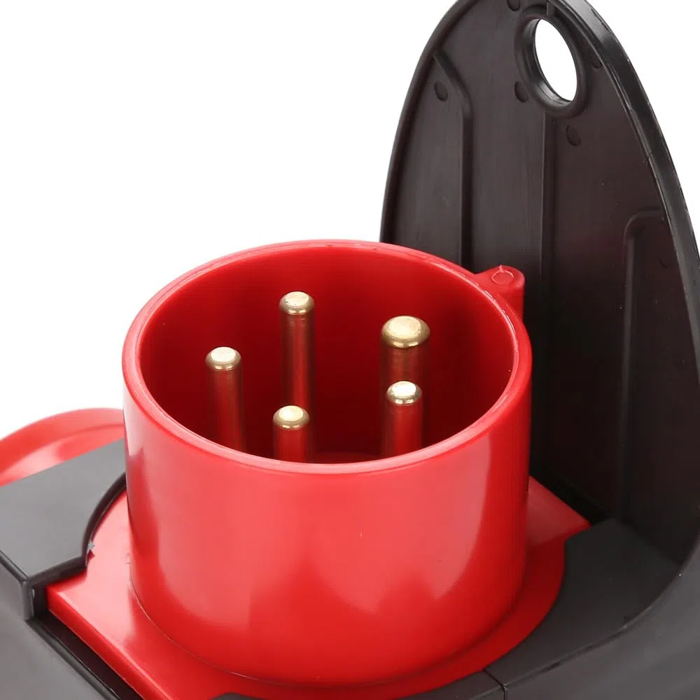 16A CEE spina 5 poli distributore IP44 – 3 prese Schuko + 1 presa CEE 16 A, distributore di corrente resistente agli spruzzi d'acqua per generatore, corrente di costruzione, campeggio e
