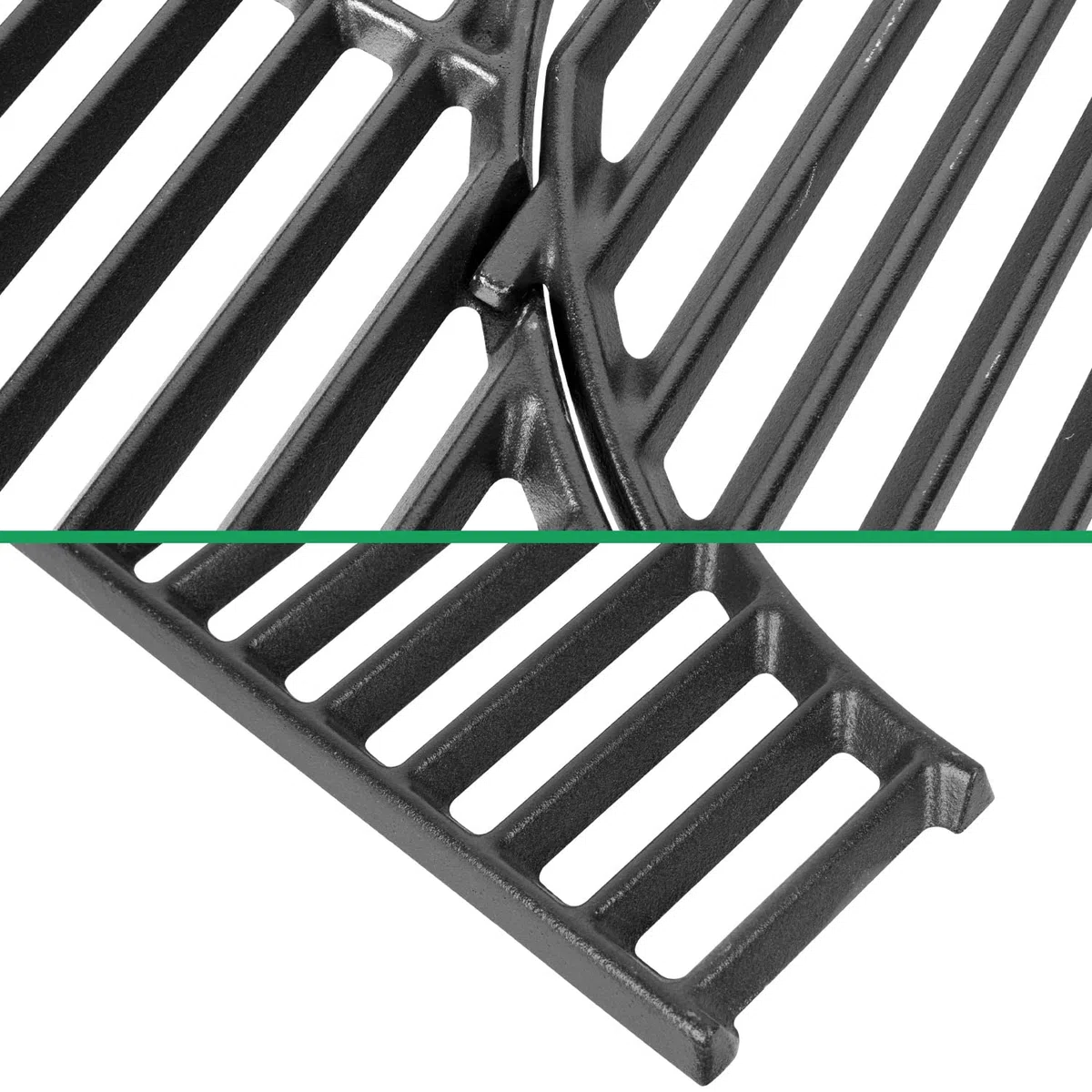 WELL GRILL 44,5 cm Griglie di cottura con cerchi integrati per barbecue a gas Weber Spirit E210 E220 S210 S220, 7637 Pezzi griglia in ghisa per Weber Spirit I & II 200 Serie e Gourmet BBQ Rost System