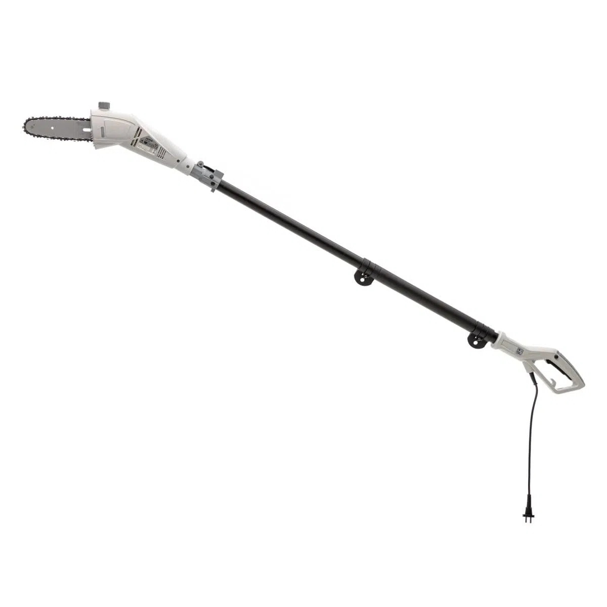 Ikra - Trapano elettrico 750 W - Asta telescopica fino a 4 m - Mini motosega a ramo catena autolubrificata
