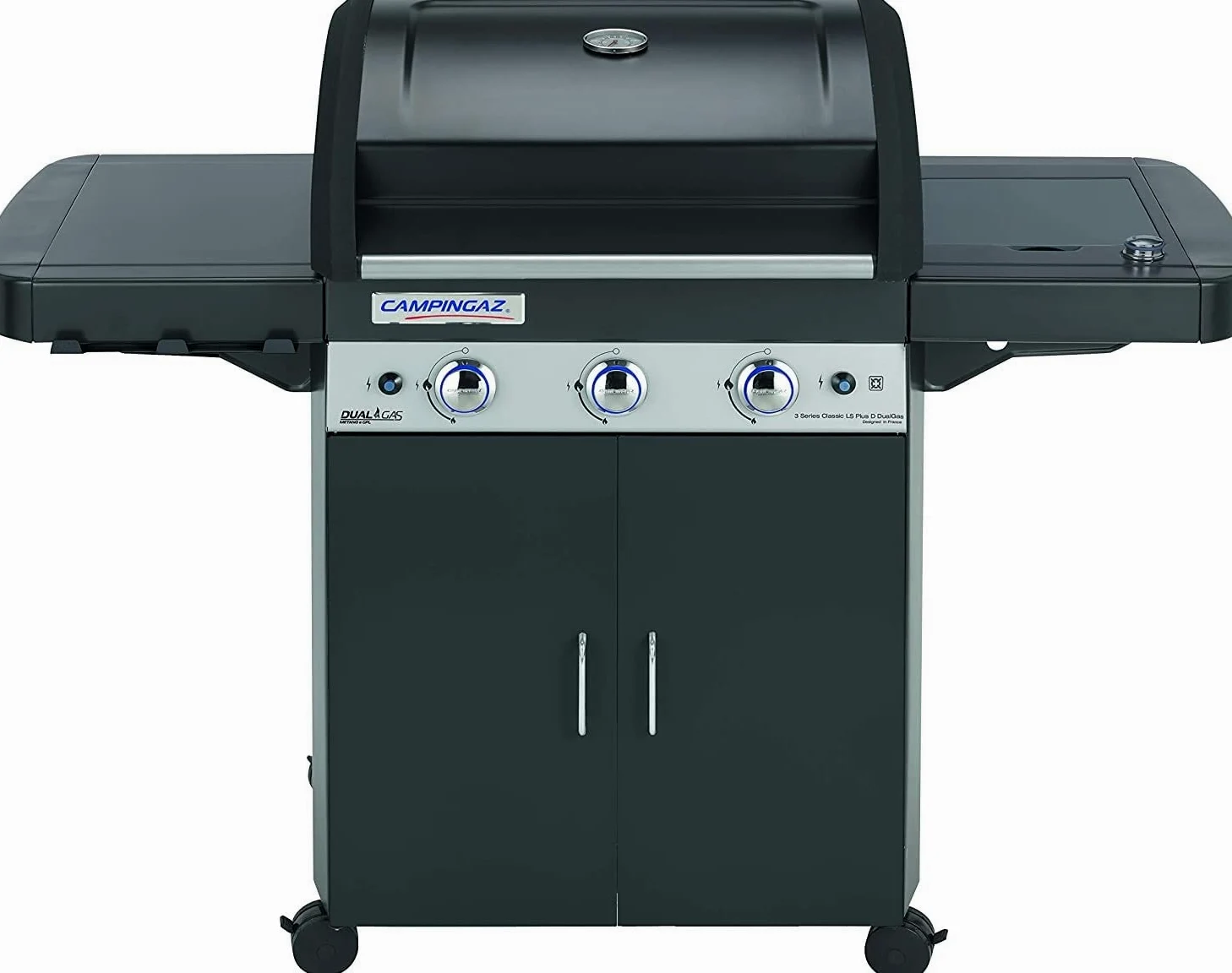 Campingaz 3 Series LS Plus Dual Gas Barbecue Gas, BBQ con 2 Grill, 3 Bruciatori in Acciaio Inox e 1 a Lato