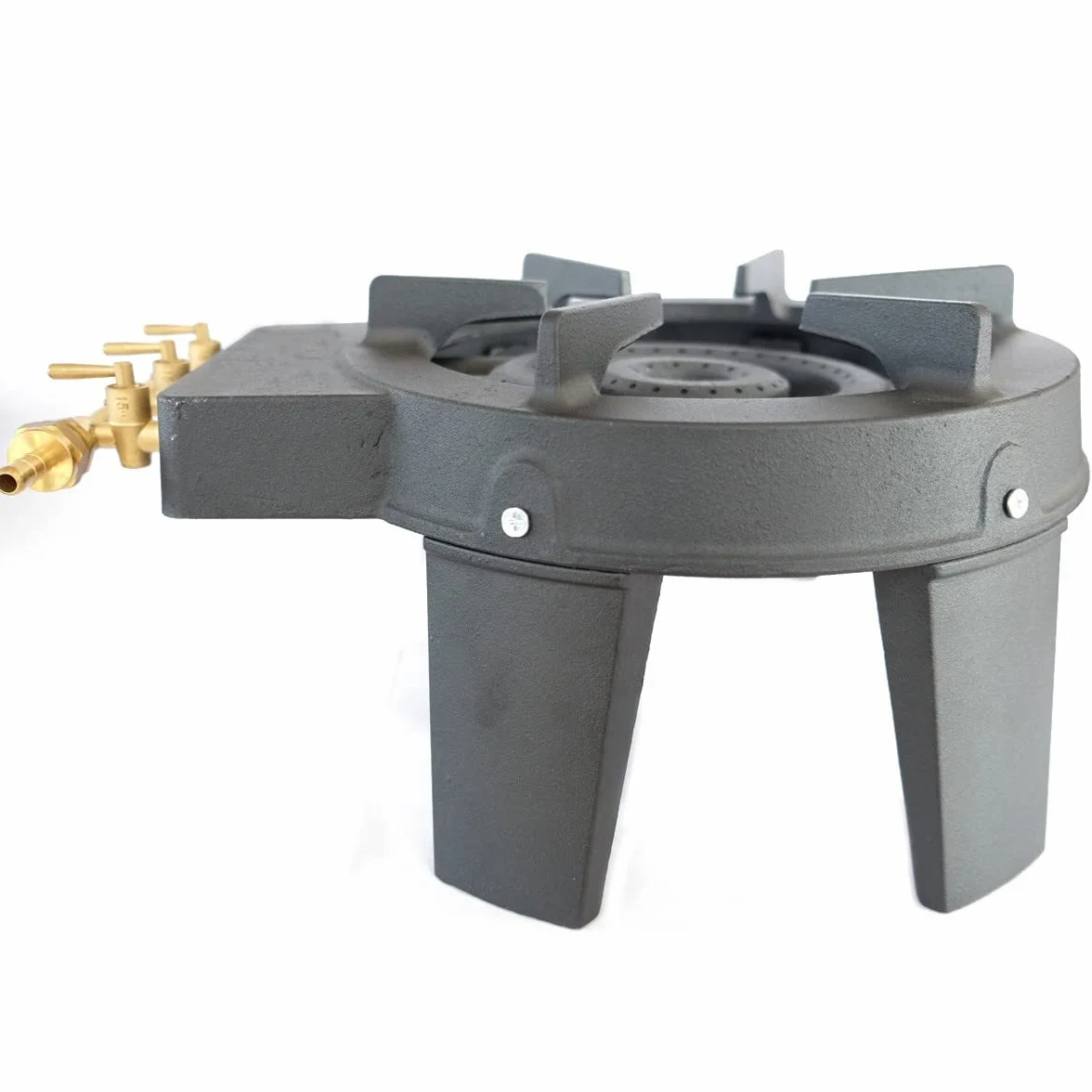 Fornello Gas Camping 4 piedi 8,6KW Catering 3 Bruciatori Gas Butano o Propano Ghisa genuina