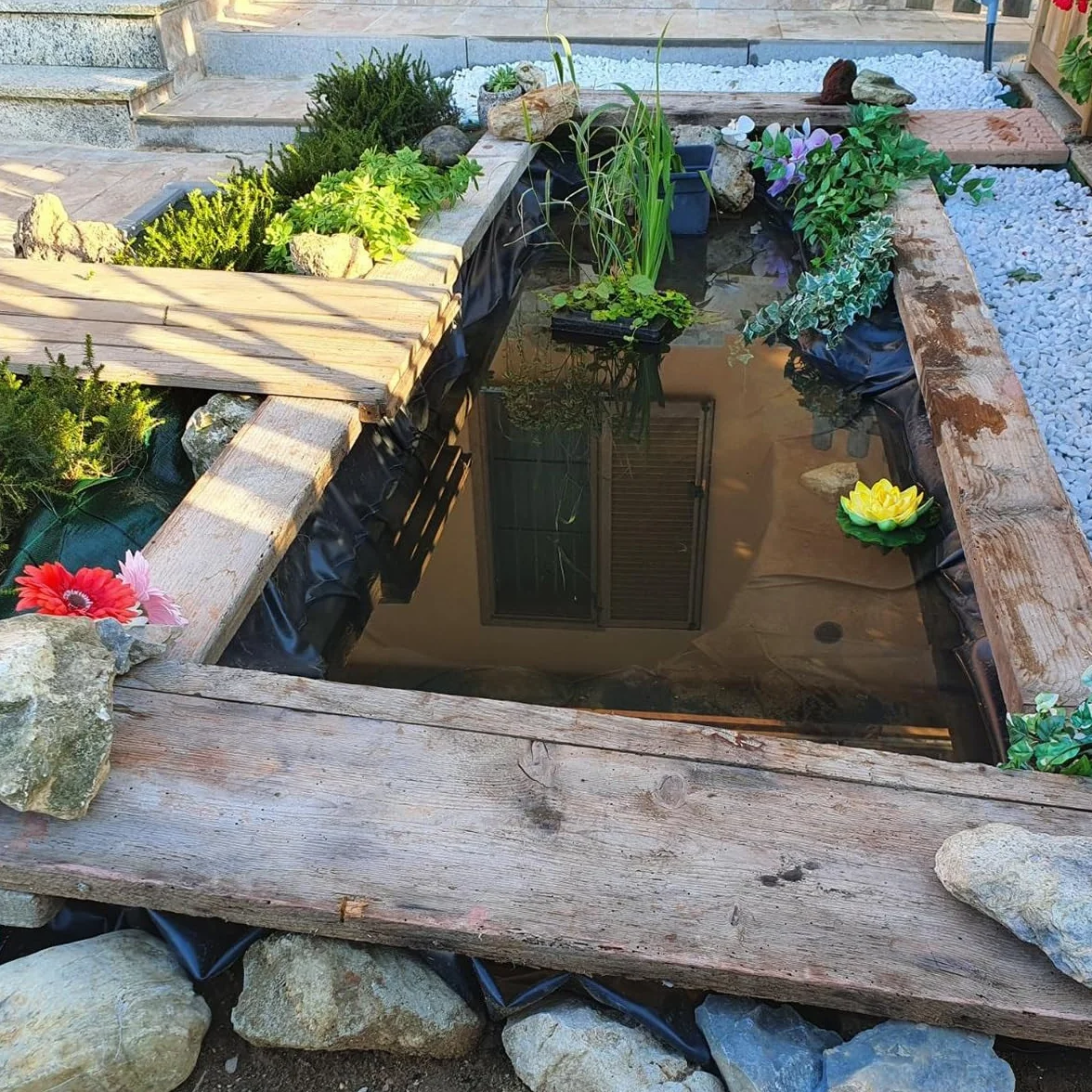 Fodera per Laghetto in HDPE Telo per Laghetto 10x12m 15x15m 1x2m 3x4m 5x6m 7x8m Giardini Acquatici Rivestimento per Laghetti Resistente Ai Raggi UV 0.12mm Spessore(5x10m)