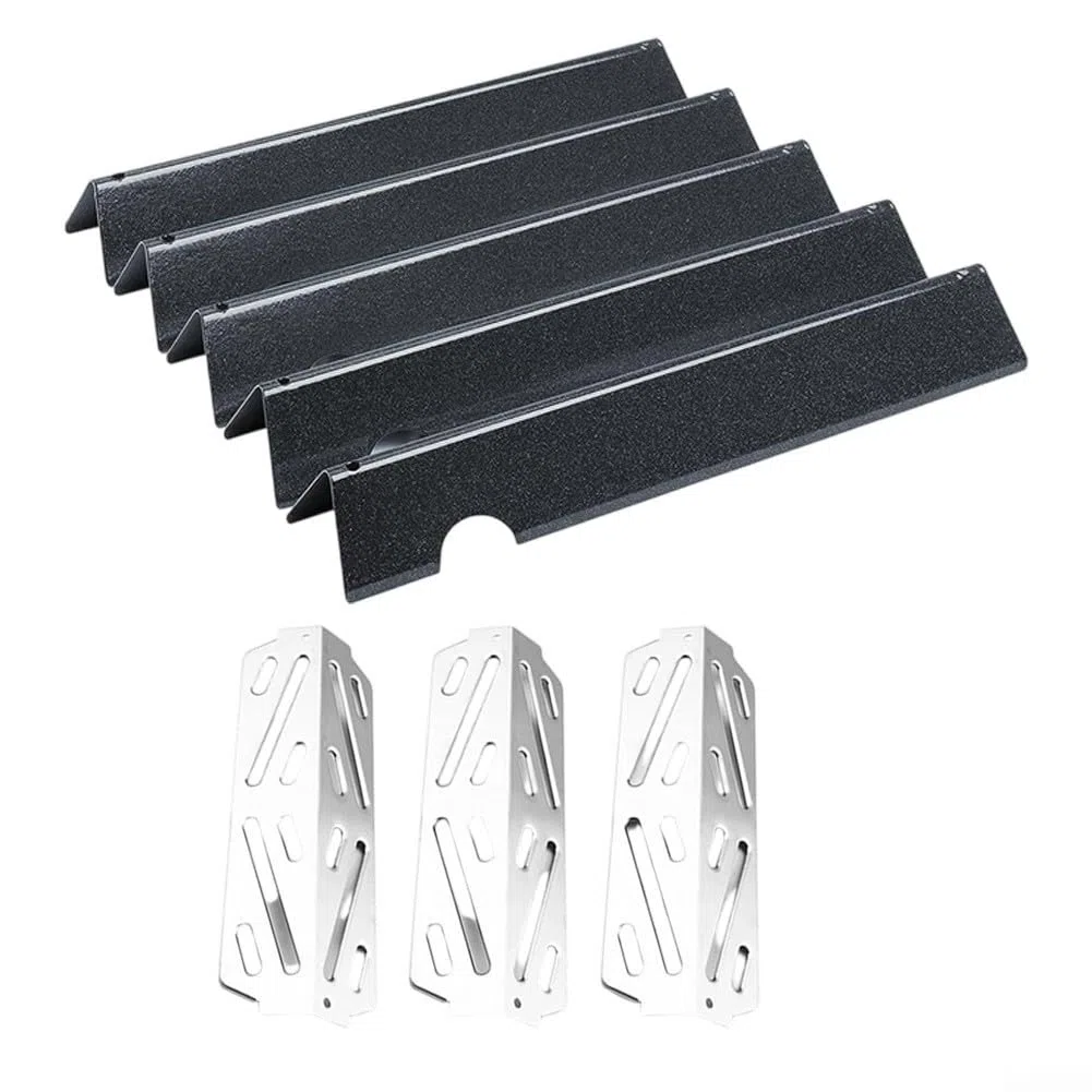 Barre aromatizzanti in acciaio inossidabile per Weber per Genesis II per serie LX 300, parti di ricambio deflettore di calore da 43,4 cm in acciaio inossidabile per modello 66032 66040