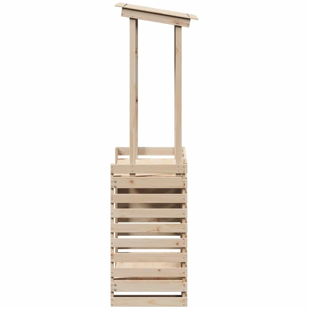 Homgoday Tavolo Bar da Esterno con Tetto 112,5x57x195,5cm Legno Massello, Tavolo da Esterno, Tavolo da Pranzo, Tavolo da Cucina Tavolo da Esterno v