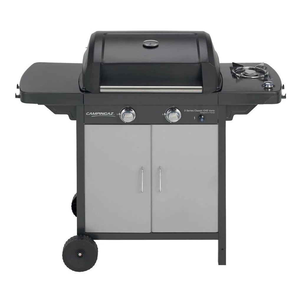 Campingaz 2 Series Classic EXS Vario Barbecue a Gas, Grigio Scuro, 127.4 x 54.1 x 108.5 cm