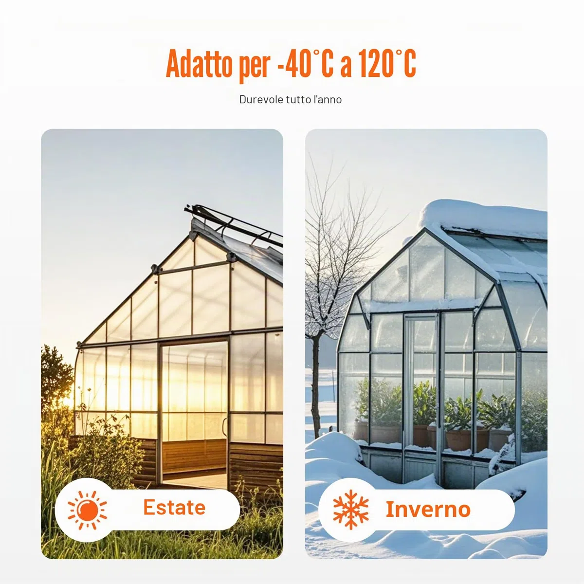 VEVOR Pannelli per Serre in Policarbonato per Tetti 12 Pezzi, 1210 x 605 x 6 mm, Coperture in Plastica Ondulata Impermeabile e Protetta dai Raggi UV, Lastre Trasparenti per Coperture Urti per Serre