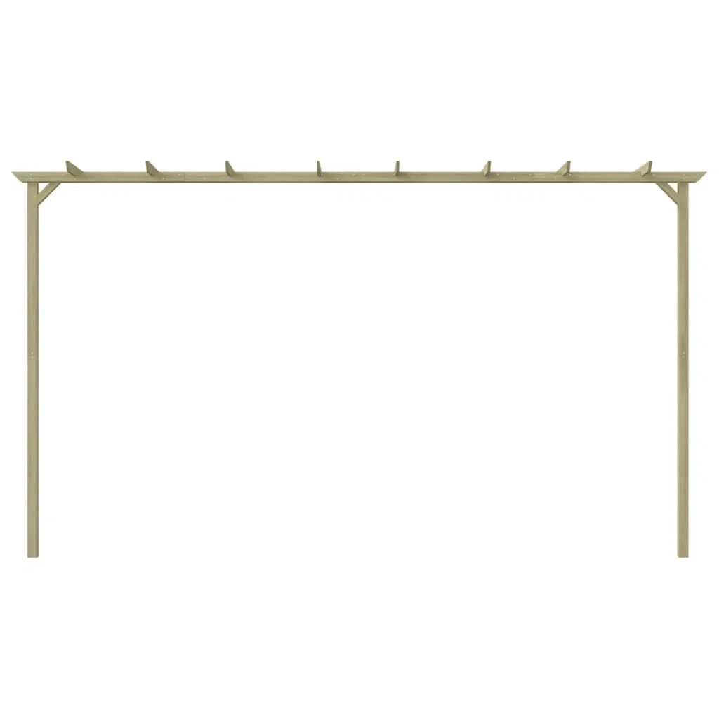 Generico Pergola da Giardino Legno di Pino Impregnato 360x200x60 cm,Verde,28.4kg,44924