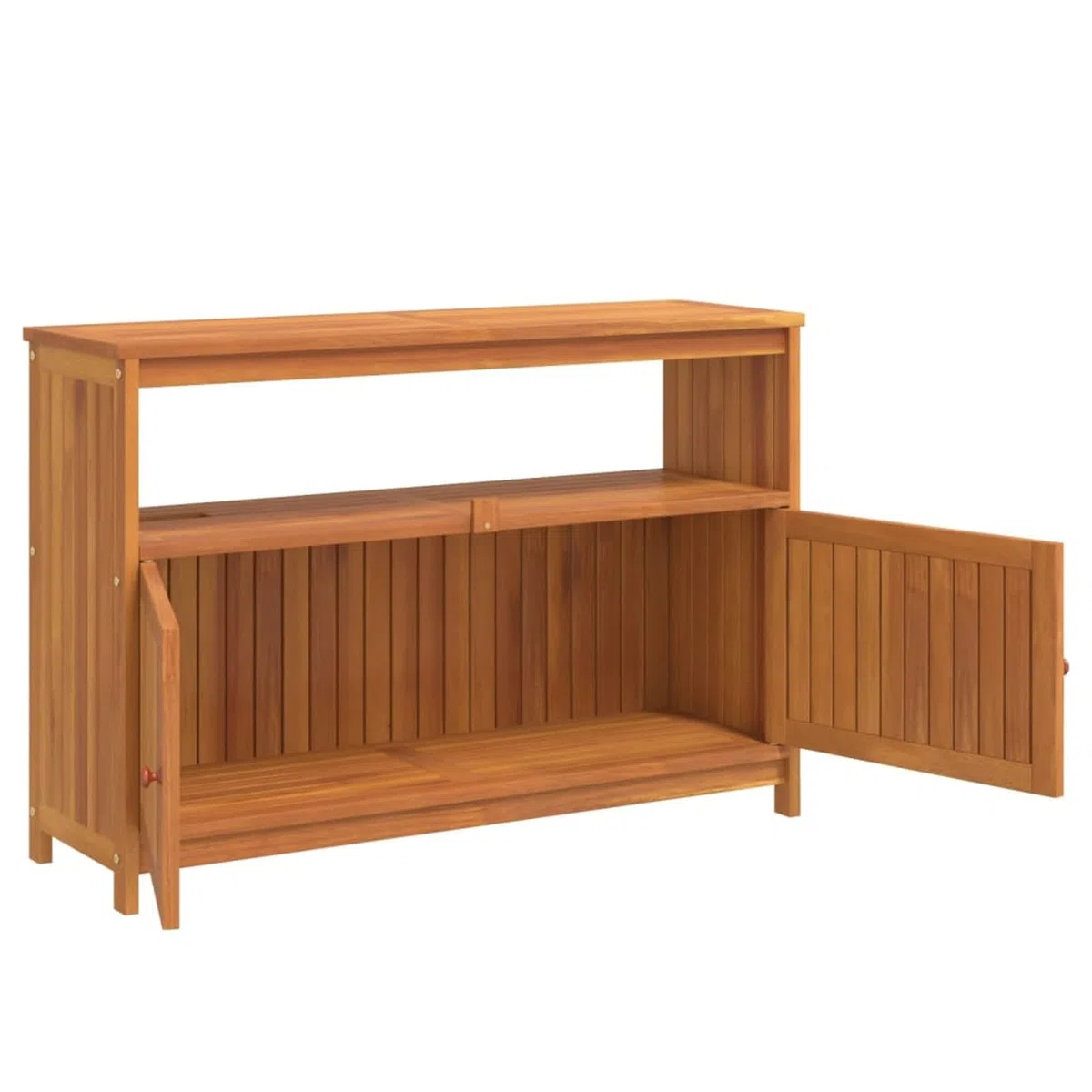 Rantry Tavolo Consolle da Giardino 110x35x75 cm Legno Massello Acacia - Mobile Esterno Terrazzo Pranzo Cucina