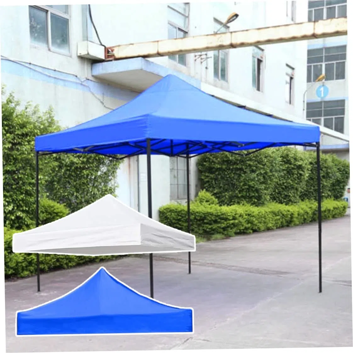 Coperchio a baldacchino di ricambio, coperchio superiore per tetto di sostituzione in tessuto Oxford 3x3M Oxford, Topta di tenda a baldacchino impermeabile, coperture per gazebo di ricambio (bianco)