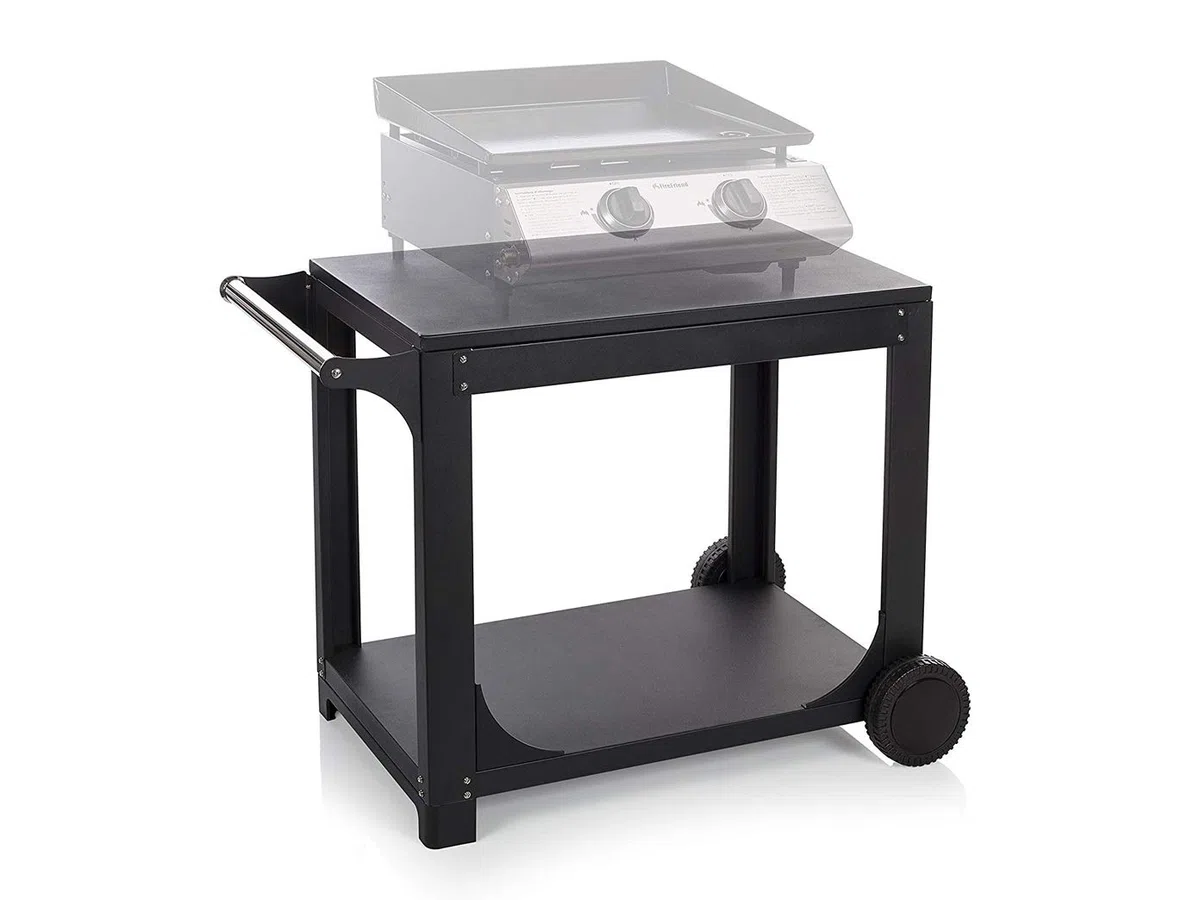 FireFriend BQ-6325 Carrello Supporto per Barbecue, Ideale per BBQ a Gas, Spostabile con Ruote, Resistente