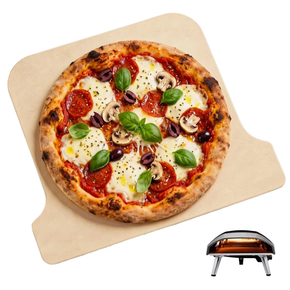 Piastra da forno in cordierite di ricambio per forno a gas Ooni Koda 16, pietra per pizza per forno per pizza Ooni, ricambio per Ooni Koda 16, accessori in pietra di cottura in ceramica