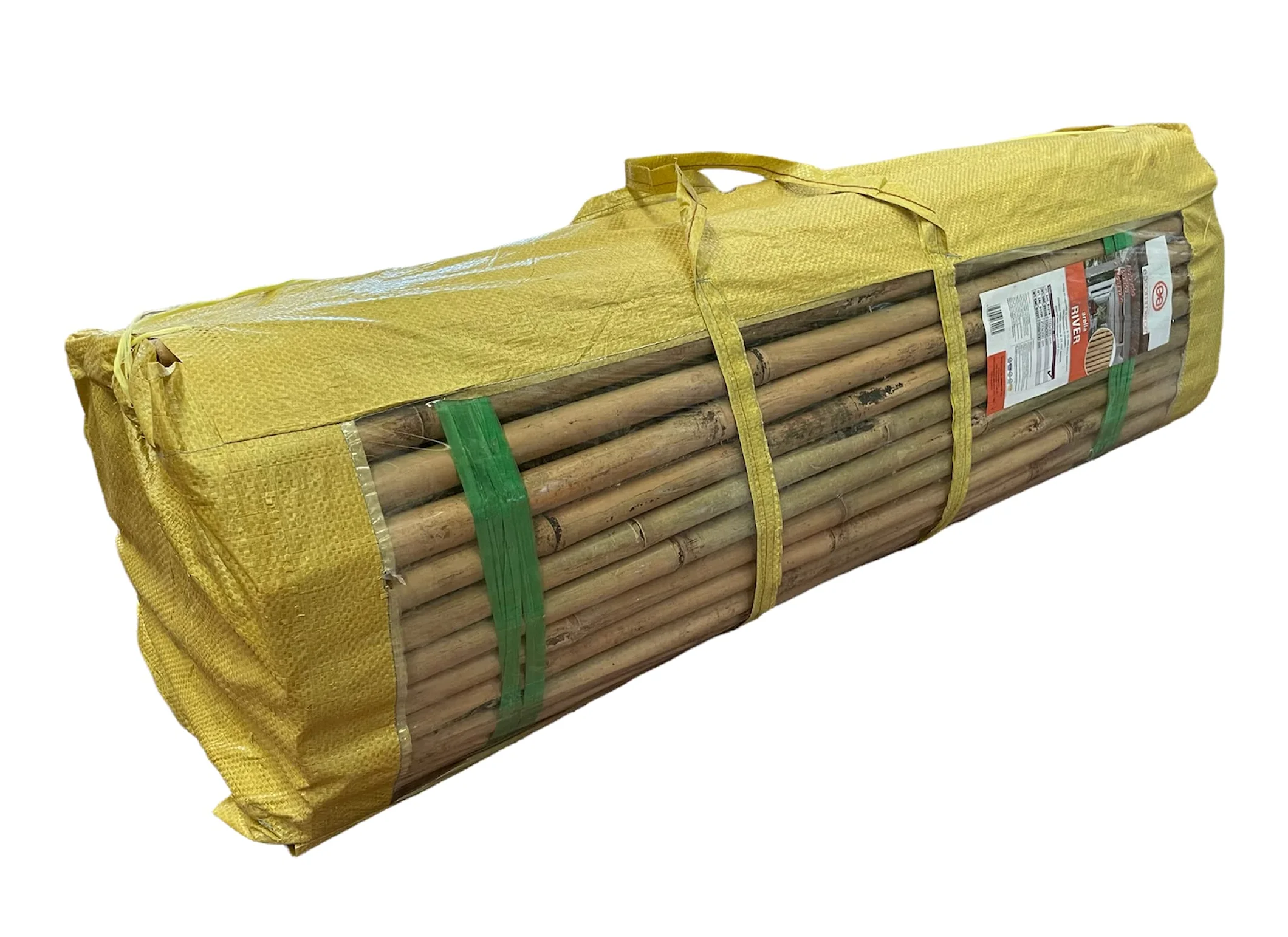 Arella in Canna di Bamboo Naturale River per Recinzioni e Coperture Privacy Ombreggiante in Rotoli (2x3 Metri)