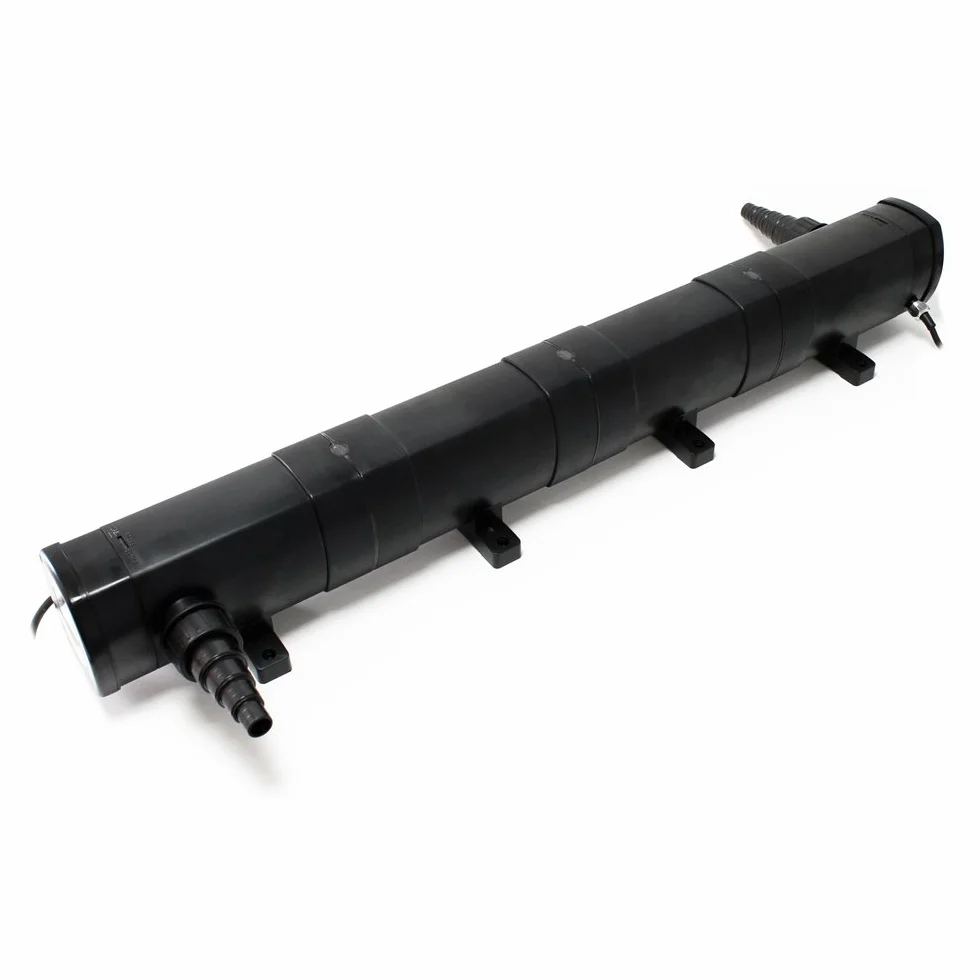 Set filtrante Filtro bio laghetto 90000l con Chiarificatore UVC 72W, Pompa 80W, Tubo 25m e Skimmer