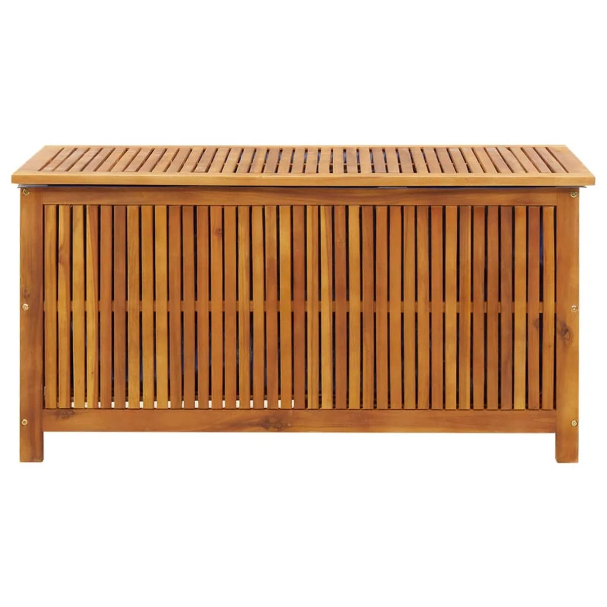 Baule da Esterno, Cassapanca Contenitore, Cassapanca Legno, Baule da Giardino in Legno Massello di Teak 113x50x58cm