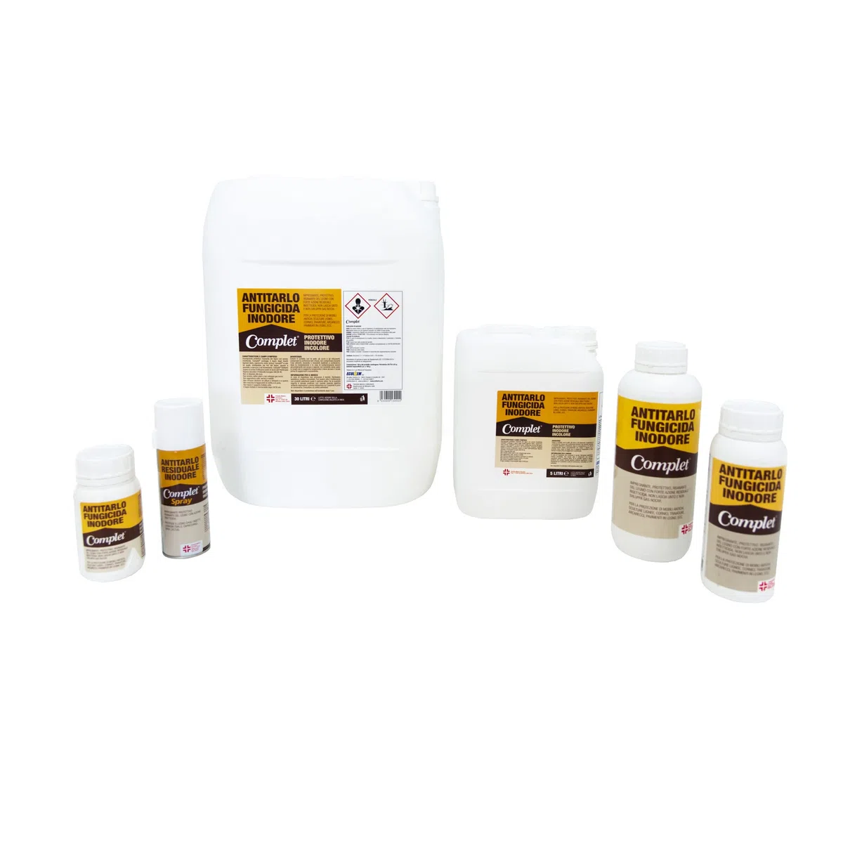 Complet Antitarlo Fungicida Protettivo Inodore Incolore - 30000 Ml