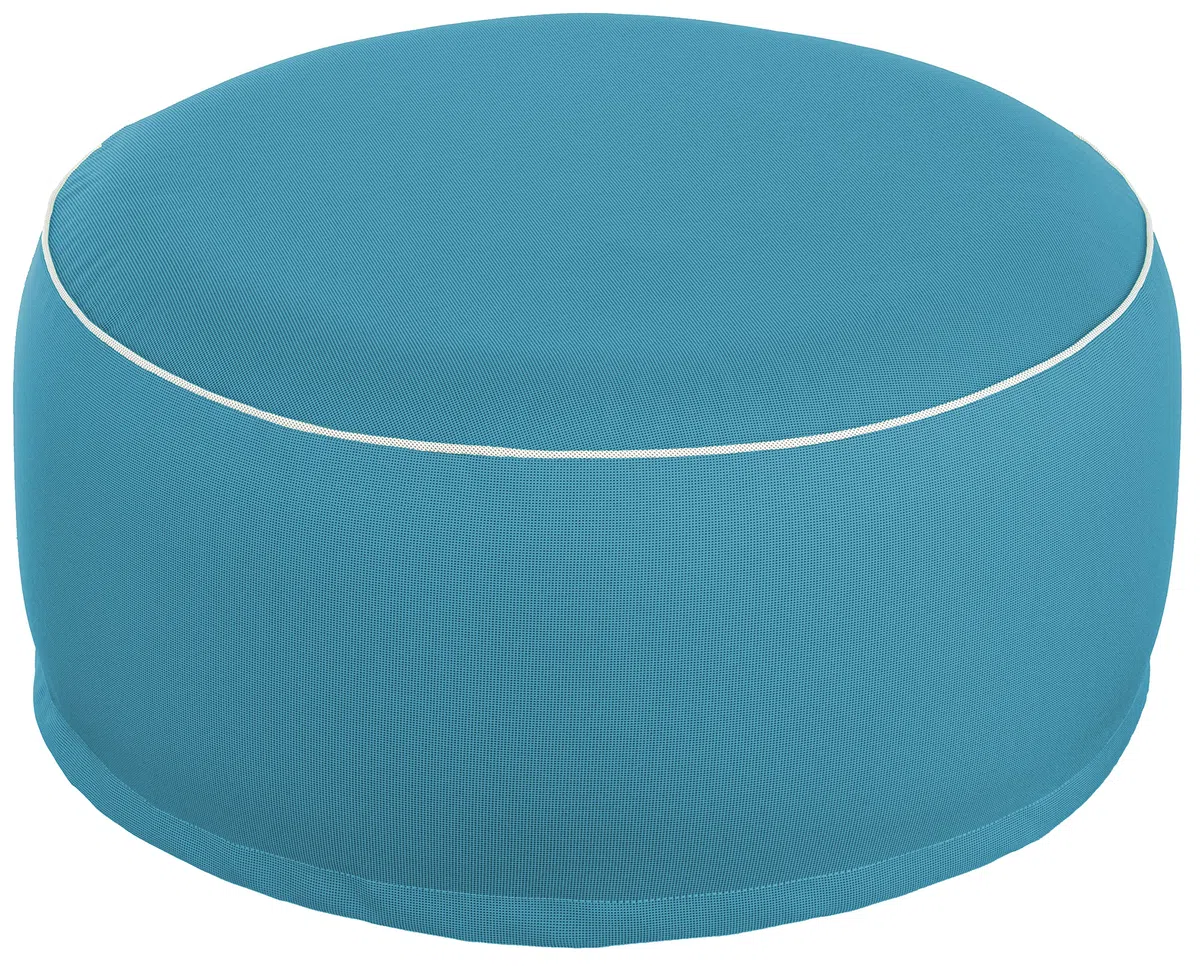 Brandsseller Pouf Gonfiabile per Esterni, Pouf Ø 55 x 25 cm, Impermeabile per Giardino, Terrazza, Soggiorno e Spiaggia, Resistente alle Intemperie e Facile da Pulire