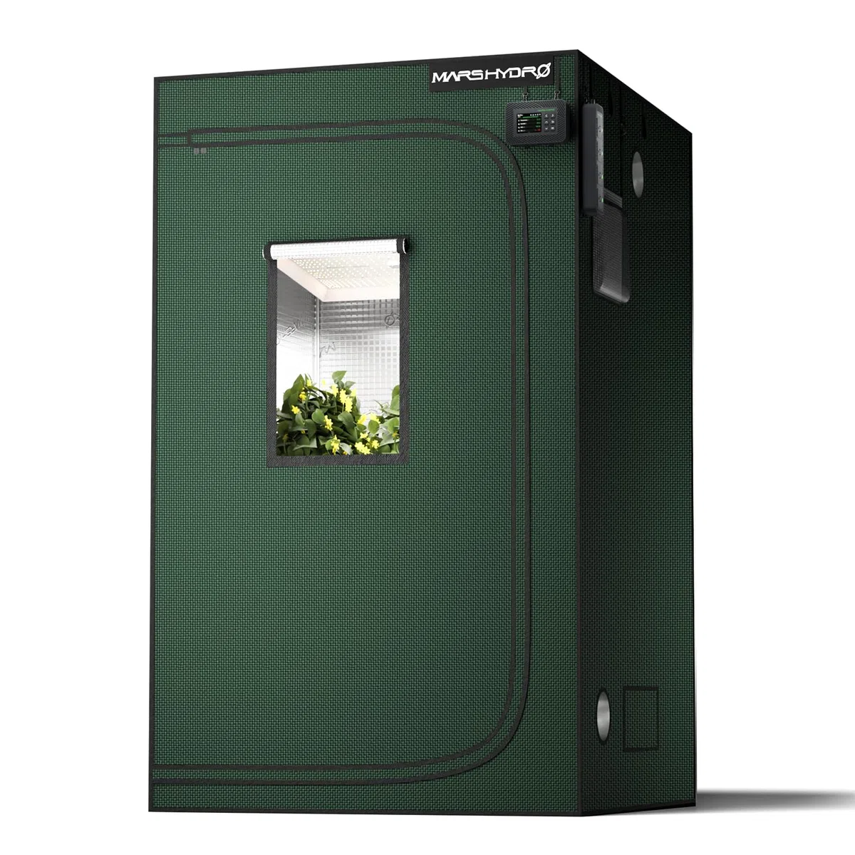 MARS HYDRO Pro Grow Tenda da giardino 120 x 120 x 200 cm, per interni Grow Tent riflettente Mylar allevamento idroponico, vassoio rimovibile per la crescita di piante