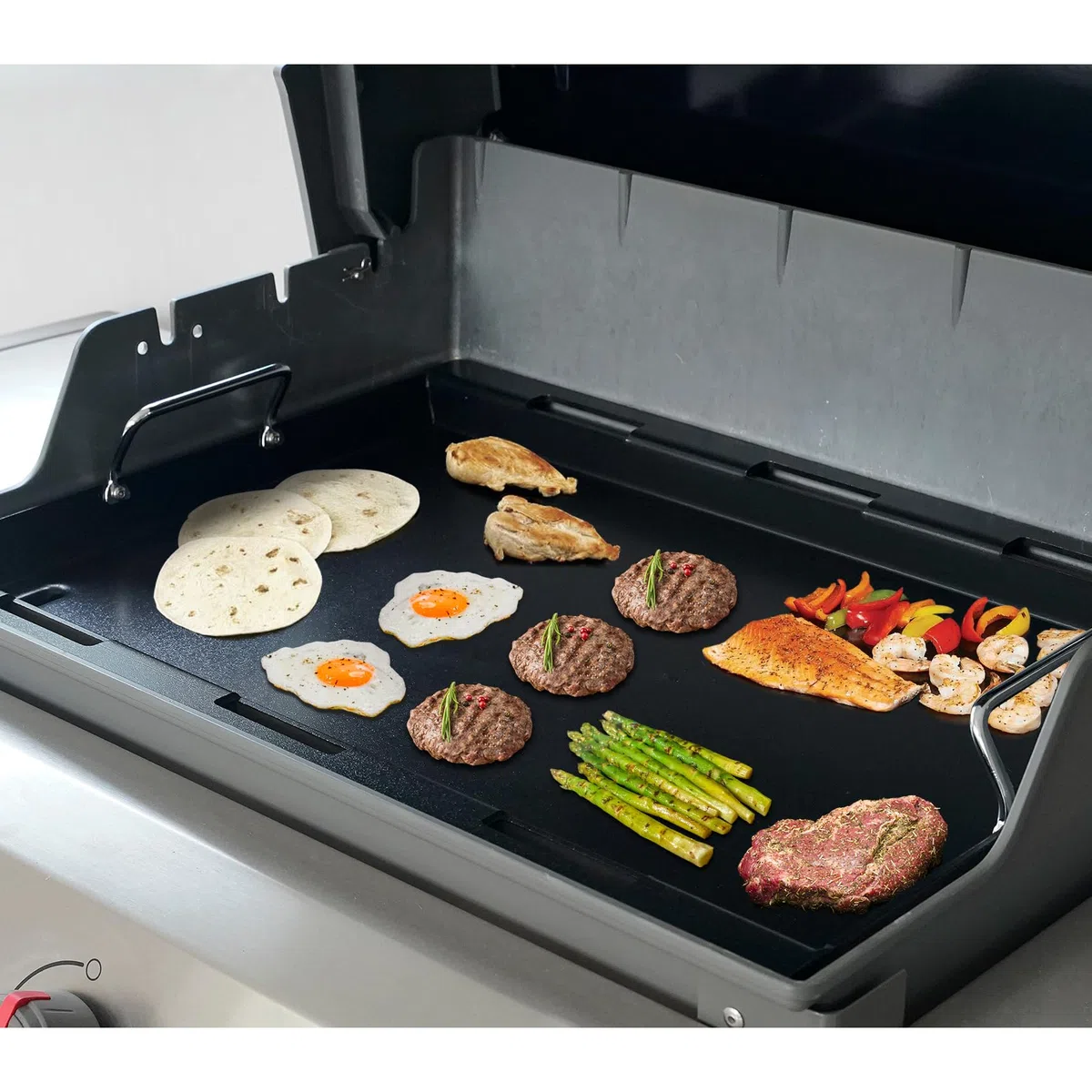 Onlyfire Flat Top Piastra per Grill per Griglie a Gas Weber Spirit I e II 200 Series, Inserto per Plancha in Rivestimento Antiaderente in Ceramica per Weber Spirit 2/3 Fuochi Griglie a Gas (2025)