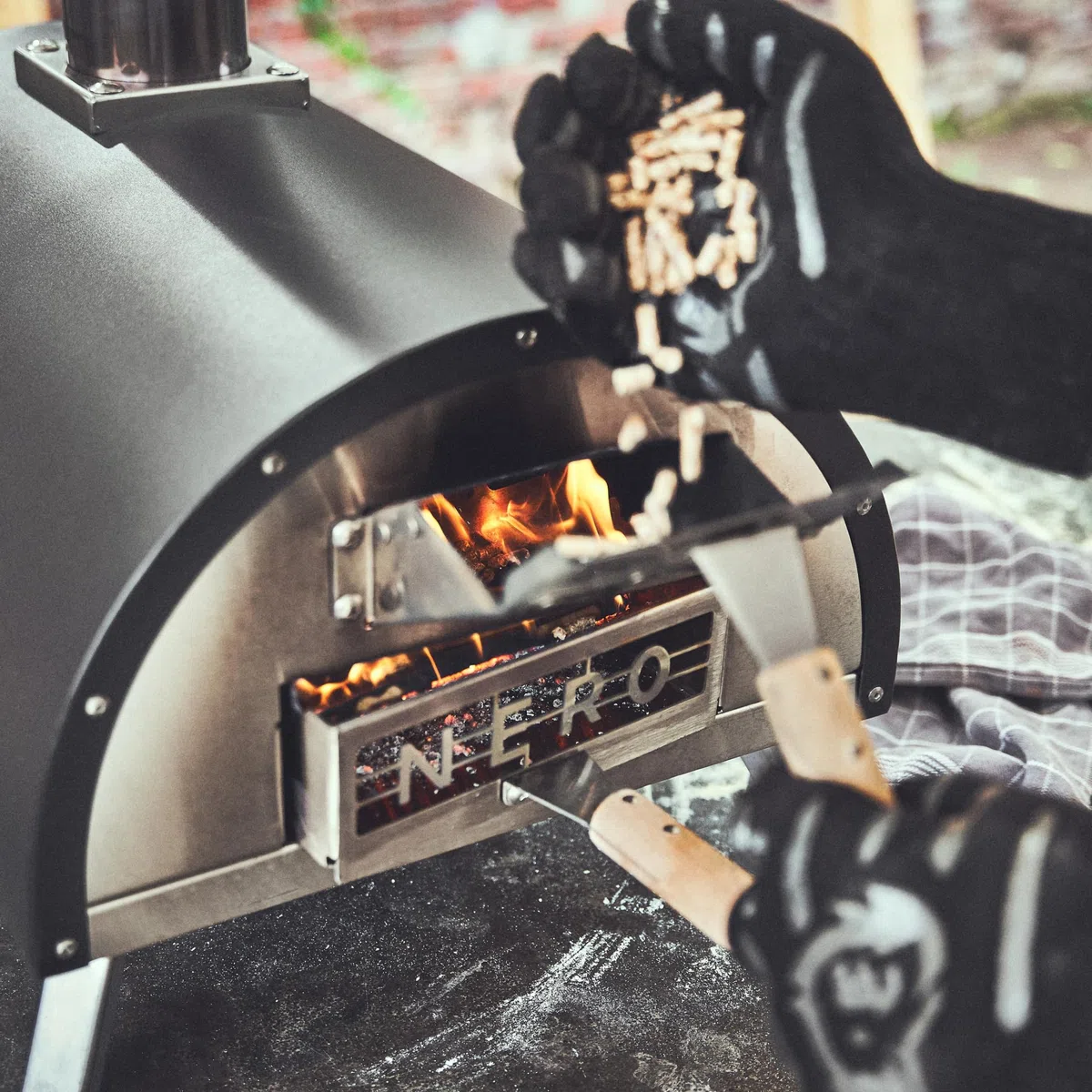 BURNHARD pellet in legno di hickory per affumicatoio, barbecue o forno per pizza a pellet Smoke Wood