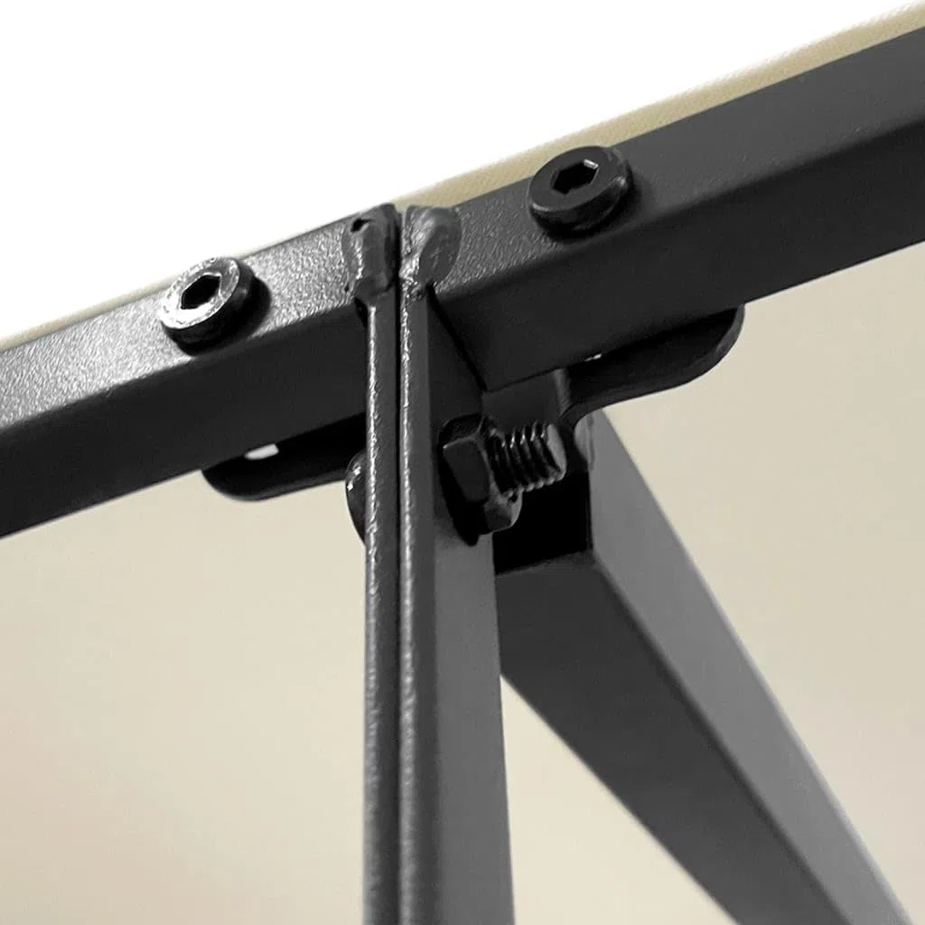 vidaXL Tettoia Crema 2x2,3 m 180 g/m² Tessuto e Acciaio